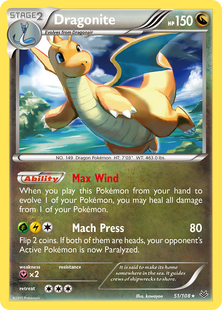 Dragonite (51/108) [XY: Roaring Skies] | Exor Games Summserside