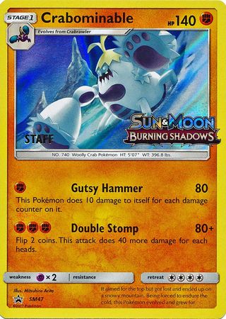 Crabominable (SM47) (Staff Prerelease Promo) [Sun & Moon: Black Star Promos] | Exor Games Summserside