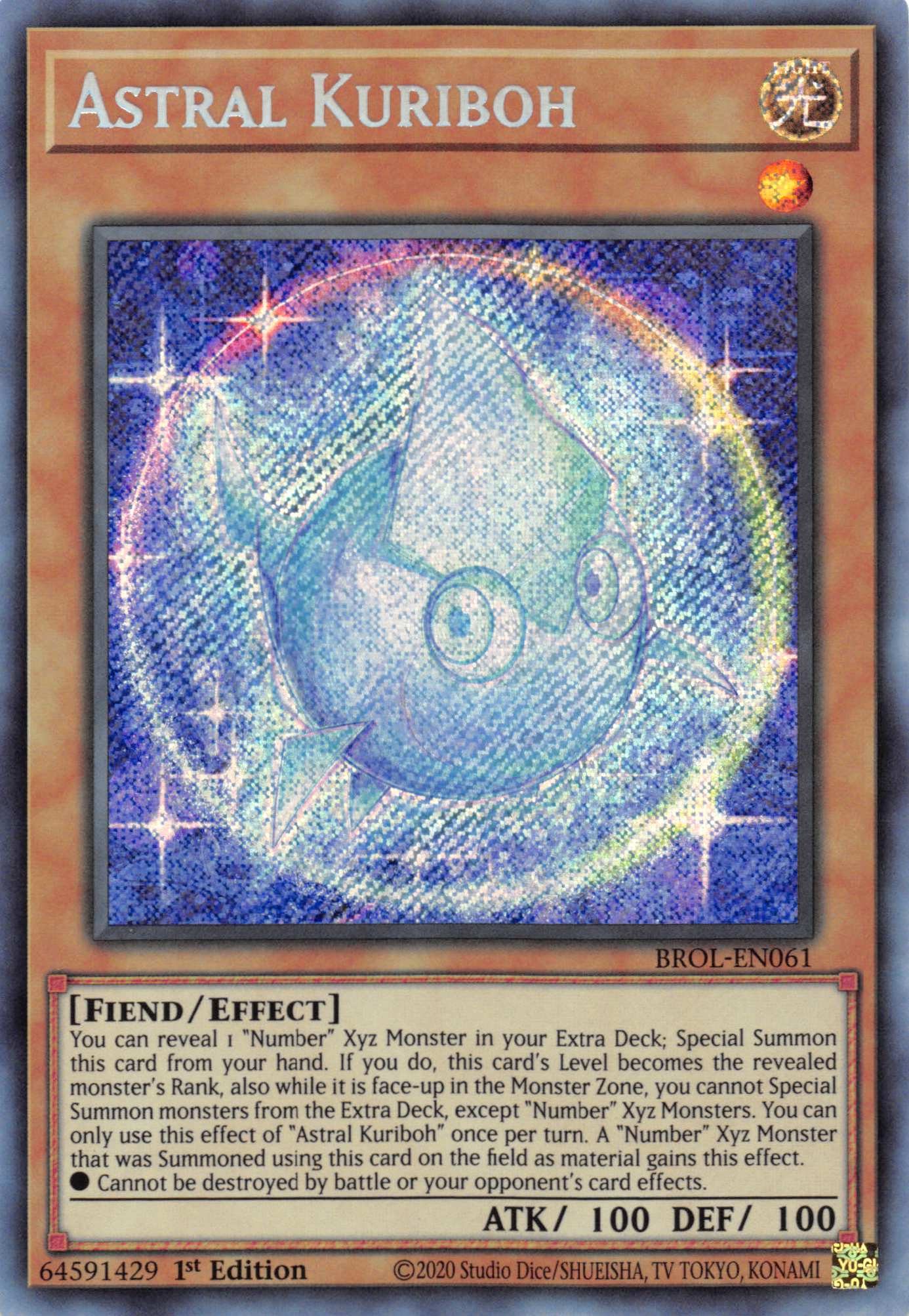 Astral Kuriboh [BROL-EN061] Secret Rare | Exor Games Summserside