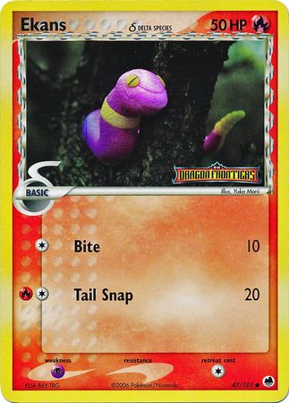 Ekans (47/101) (Delta Species) (Stamped) [EX: Dragon Frontiers] | Exor Games Summserside