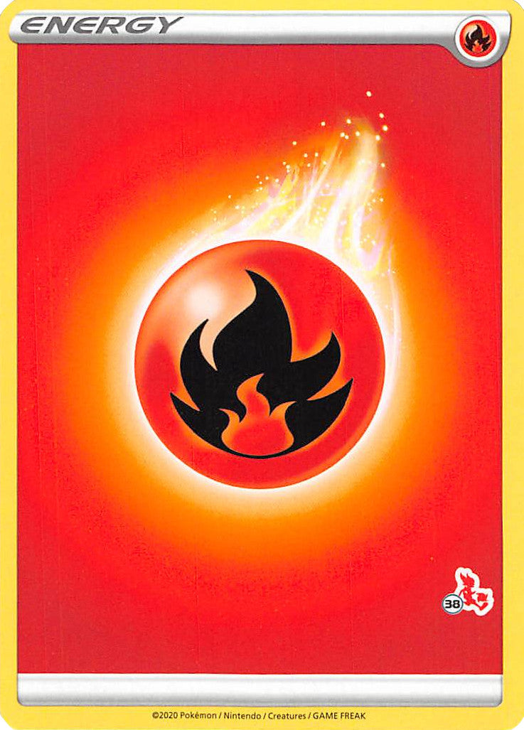 Fire Energy (Cinderace Stamp #38) [Battle Academy 2022] | Exor Games Summserside