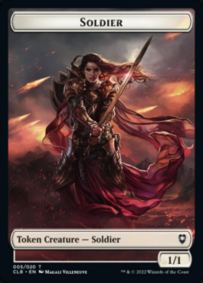 Soldier Token [Commander Legends: Battle for Baldur's Gate Tokens] | Exor Games Summserside