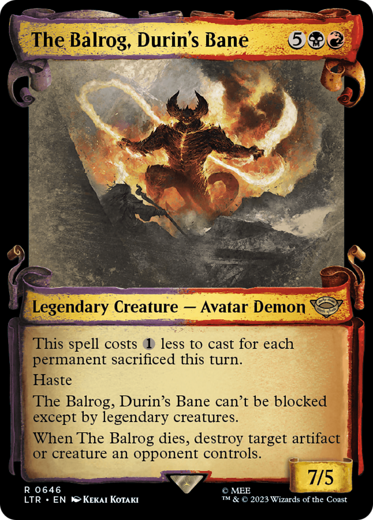 The Balrog, Durin's Bane [The Lord of the Rings: Tales of Middle-Earth Showcase Scrolls] | Exor Games Summserside