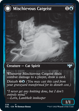 Mischievous Catgeist // Catlike Curiosity [Innistrad: Double Feature] | Exor Games Summserside