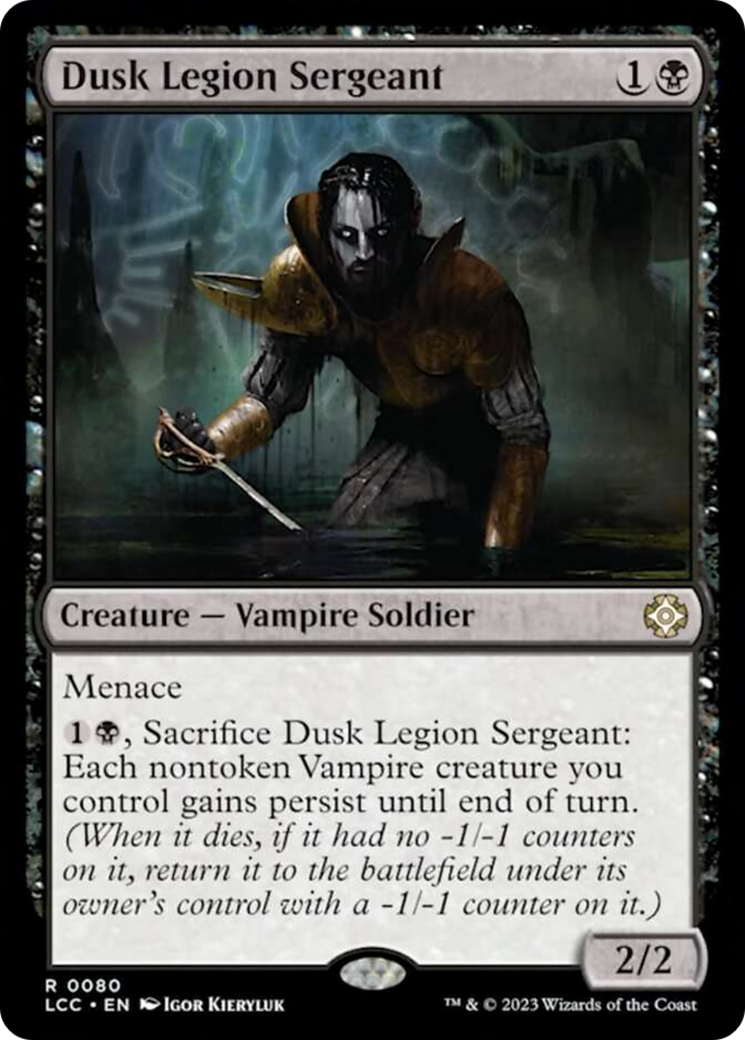 Dusk Legion Sergeant [The Lost Caverns of Ixalan Commander] | Exor Games Summserside