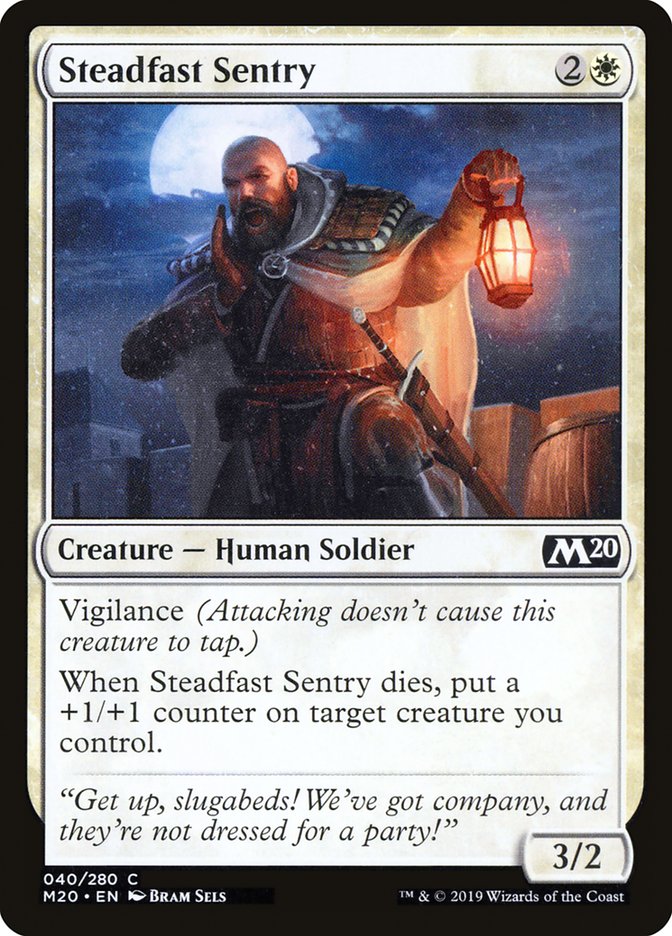 Steadfast Sentry [Core Set 2020] | Exor Games Summserside