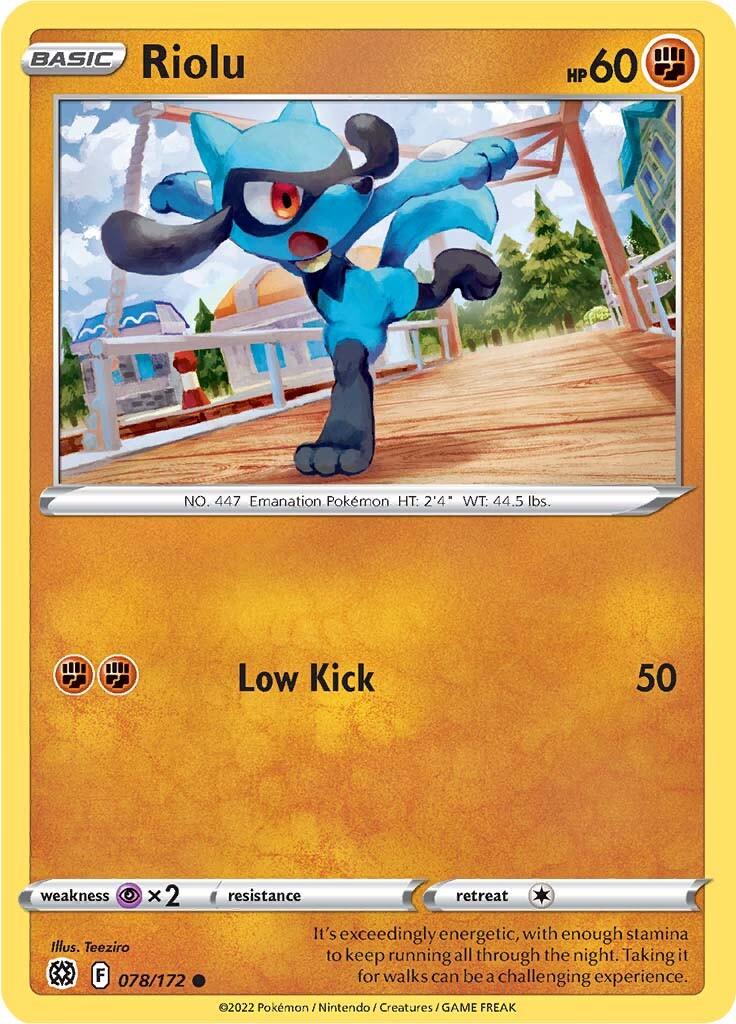 Riolu (078/172) [Sword & Shield: Brilliant Stars] | Exor Games Summserside