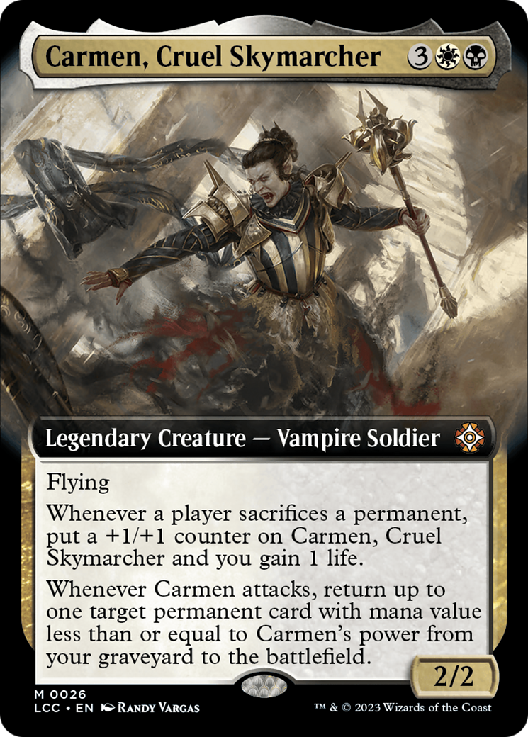 Carmen, Cruel Skymarcher (Extended Art) [The Lost Caverns of Ixalan Commander] | Exor Games Summserside