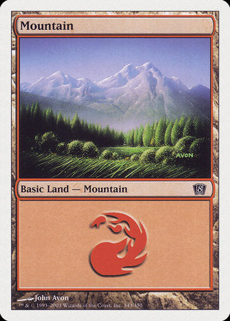 Mountain (343) [Eighth Edition] | Exor Games Summserside