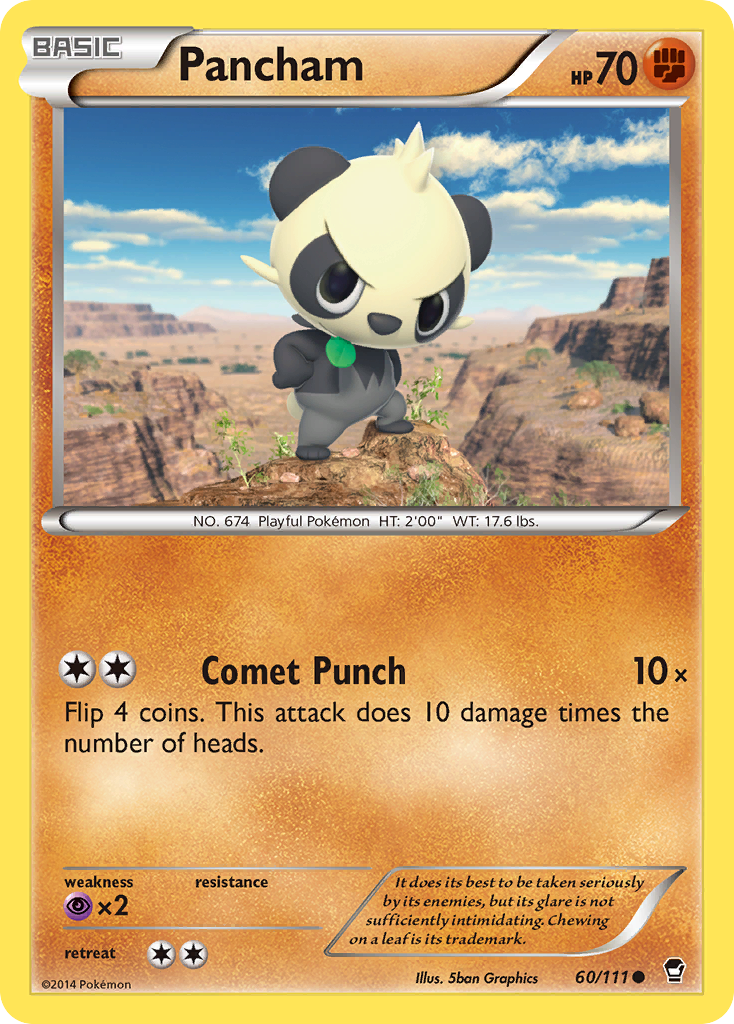 Pancham (60/111) [XY: Furious Fists] | Exor Games Summserside