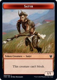 Satyr // Wolf Double-sided Token [Theros Beyond Death Tokens] | Exor Games Summserside