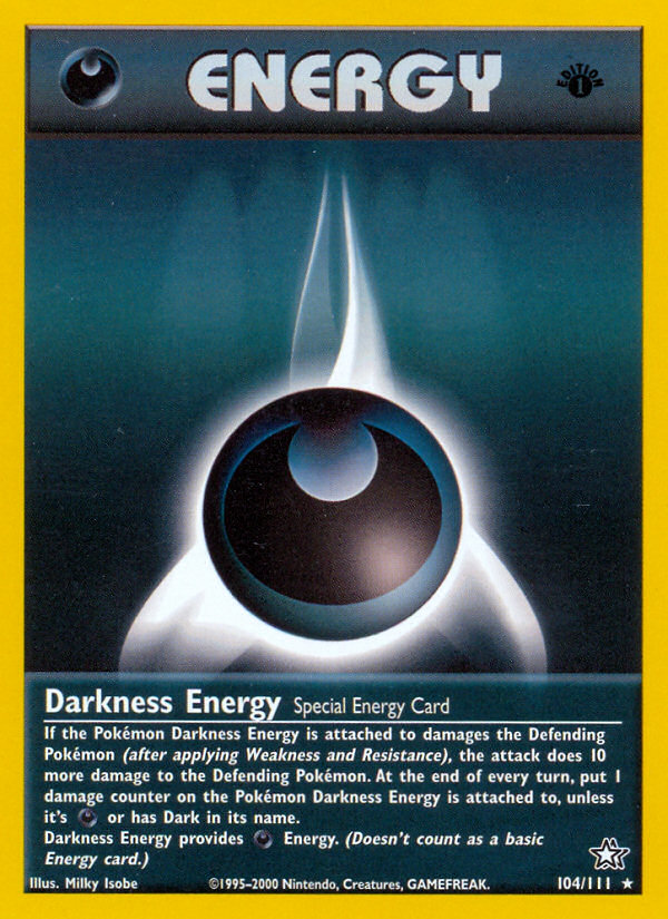 Darkness Energy (104/111) [Neo Genesis 1st Edition] | Exor Games Summserside