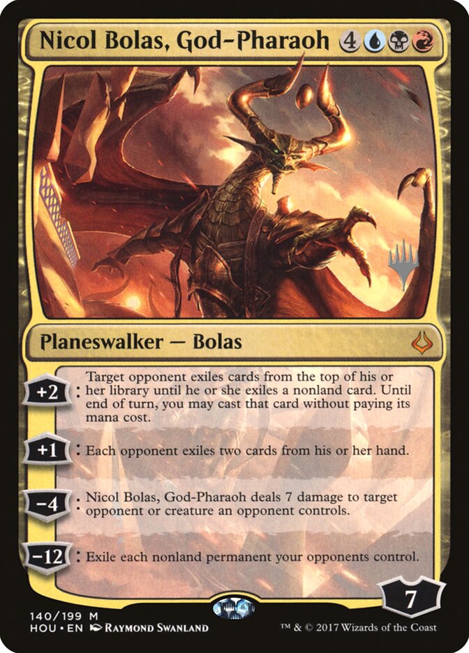 Nicol Bolas, God-Pharaoh (Promo Pack) [Hour of Devastation Promos] | Exor Games Summserside