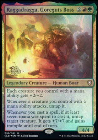 Raggadragga, Goreguts Boss [Commander Legends: Battle for Baldur's Gate Prerelease Promos] | Exor Games Summserside