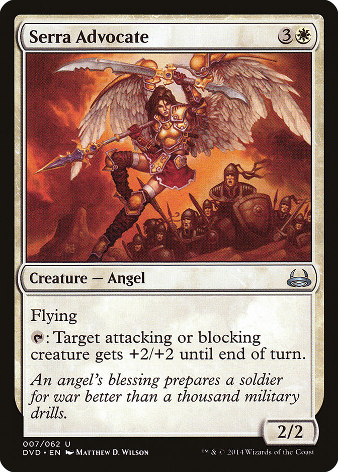 Serra Advocate (Divine vs. Demonic) [Duel Decks Anthology] | Exor Games Summserside