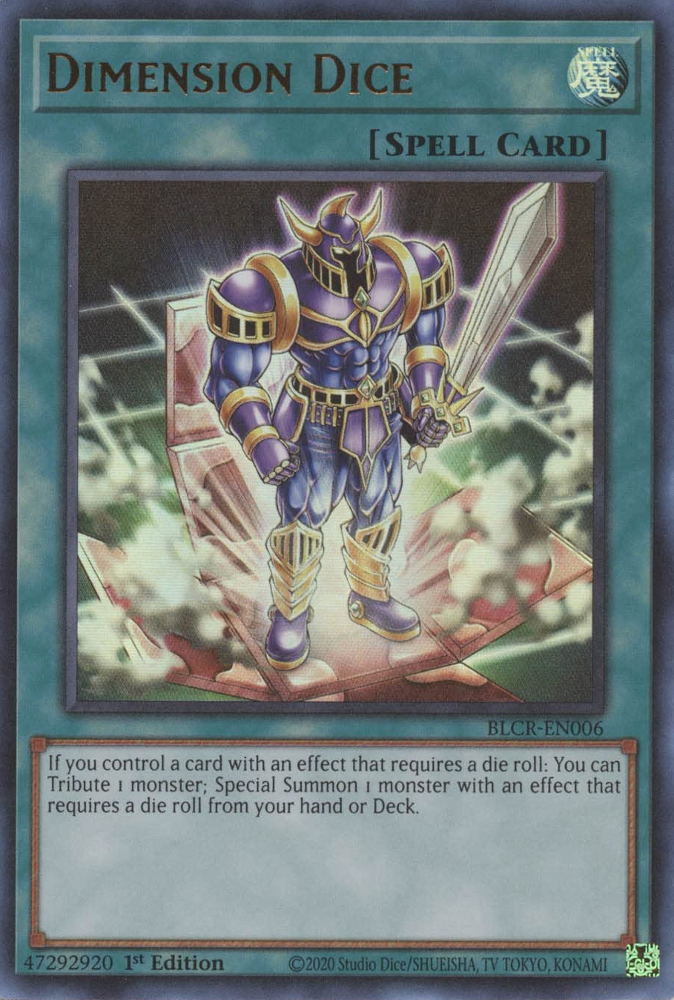 Dimension Dice [BLCR-EN006] Ultra Rare | Exor Games Summserside