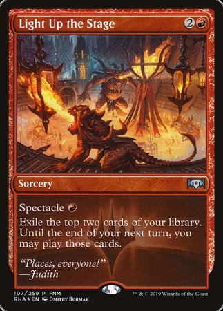 Light Up the Stage [Ravnica Allegiance Promos] | Exor Games Summserside