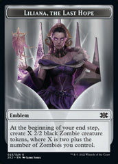 Liliana, the Last Hope Emblem // Spirit Double-sided Token [Double Masters 2022 Tokens] | Exor Games Summserside