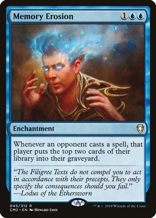Memory Erosion [Commander Anthology Volume II] | Exor Games Summserside