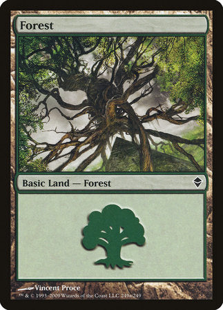 Forest (249a) [Zendikar] | Exor Games Summserside