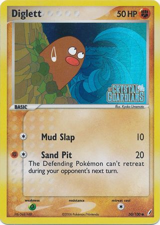 Diglett (50/100) (Stamped) [EX: Crystal Guardians] | Exor Games Summserside