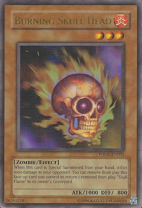 Burning Skull Head [WB01-EN003] Super Rare | Exor Games Summserside