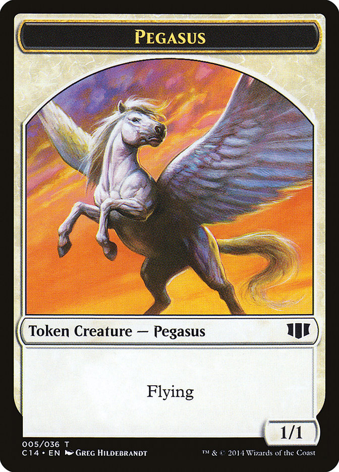 Kor Soldier // Pegasus Double-sided Token [Commander 2014 Tokens] | Exor Games Summserside