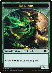 Elf Druid // Beast (020/036) Double-sided Token [Commander 2014 Tokens] | Exor Games Summserside