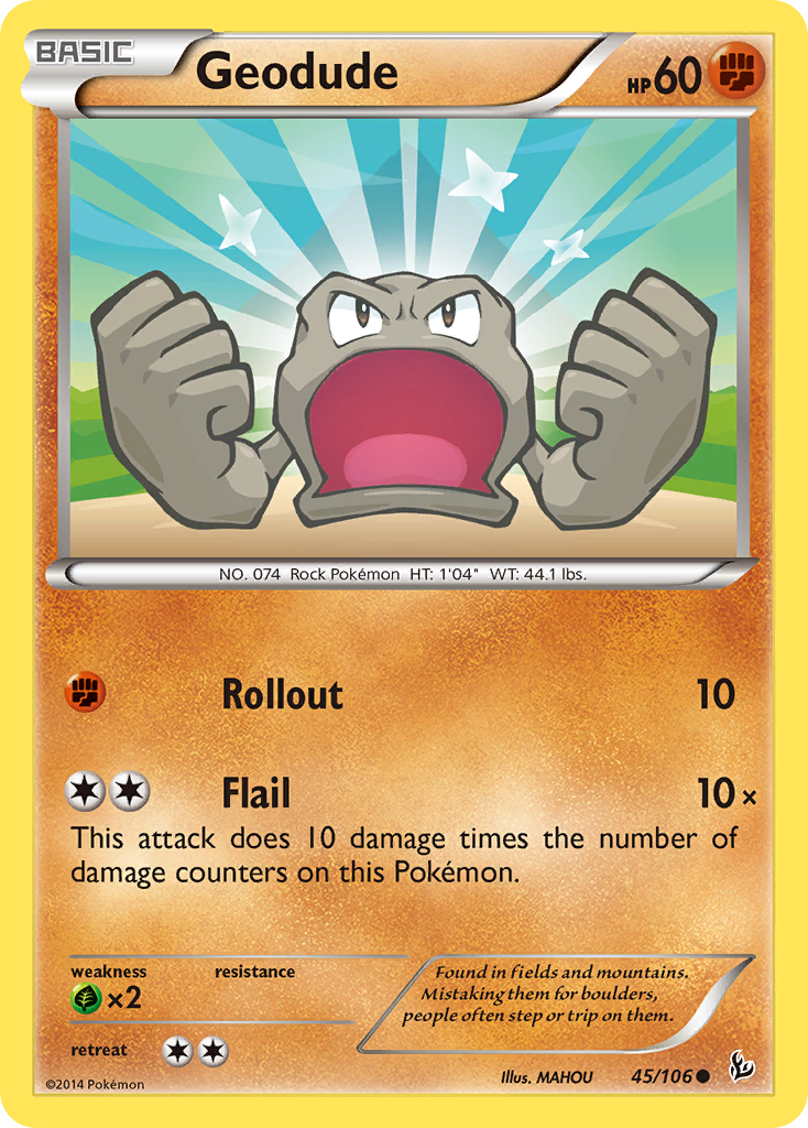 Geodude (45/106) [XY: Flashfire] | Exor Games Summserside