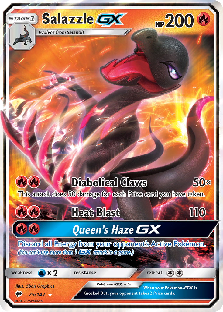 Salazzle GX (25/147) [Sun & Moon: Burning Shadows] | Exor Games Summserside