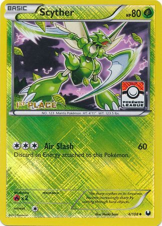 Scyther (4/108) (League Promo 1st Place) [Black & White: Dark Explorers] | Exor Games Summserside