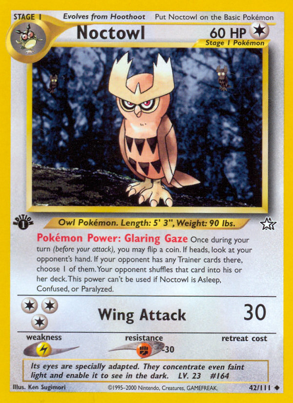 Noctowl (42/111) [Neo Genesis 1st Edition] | Exor Games Summserside