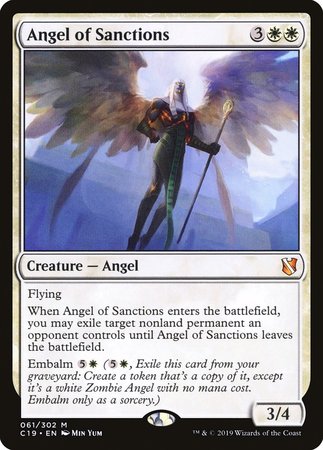 Angel of Sanctions [Commander 2019] | Exor Games Summserside