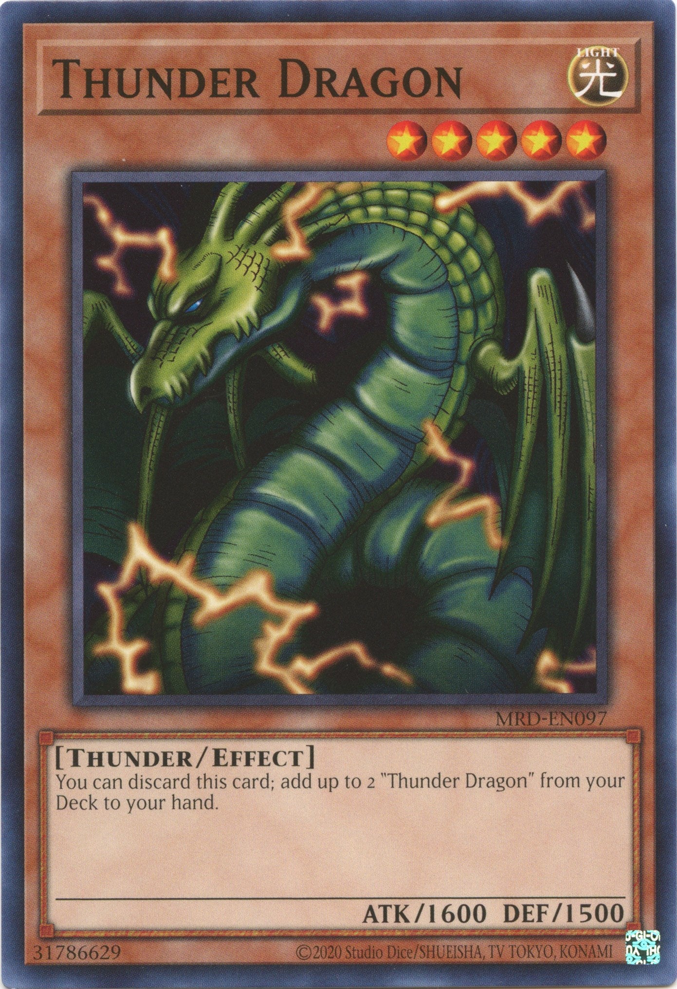 Thunder Dragon (25th Anniversary) [MRD-EN097] Common | Exor Games Summserside