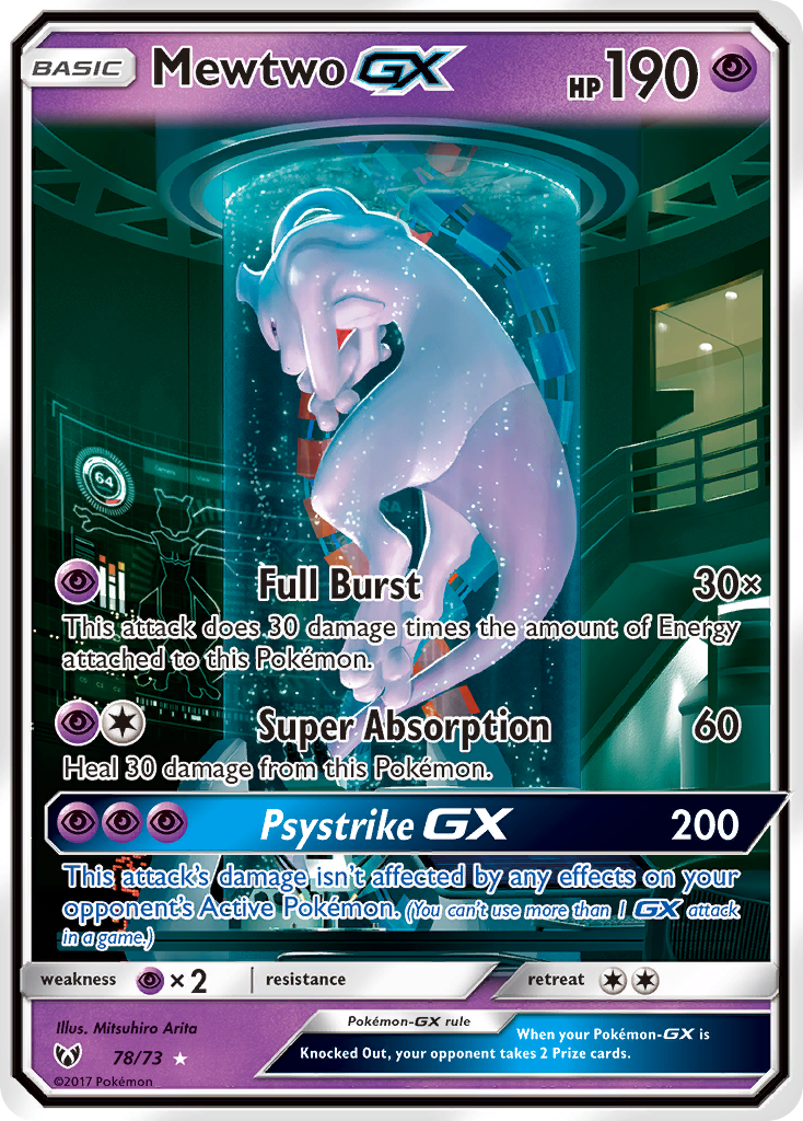 Mewtwo GX (78/73) [Sun & Moon: Shining Legends] | Exor Games Summserside