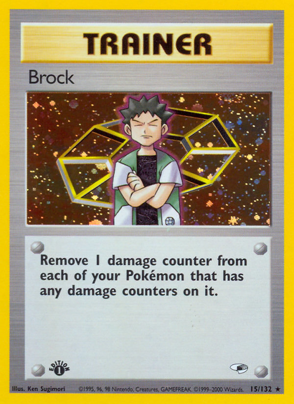 Brock (15/132) [Gym Heroes 1st Edition] | Exor Games Summserside