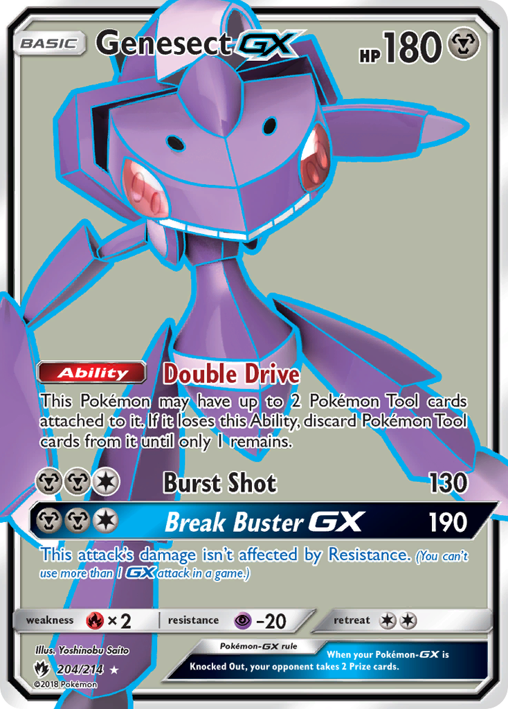 Genesect GX (204/214) [Sun & Moon: Lost Thunder] | Exor Games Summserside