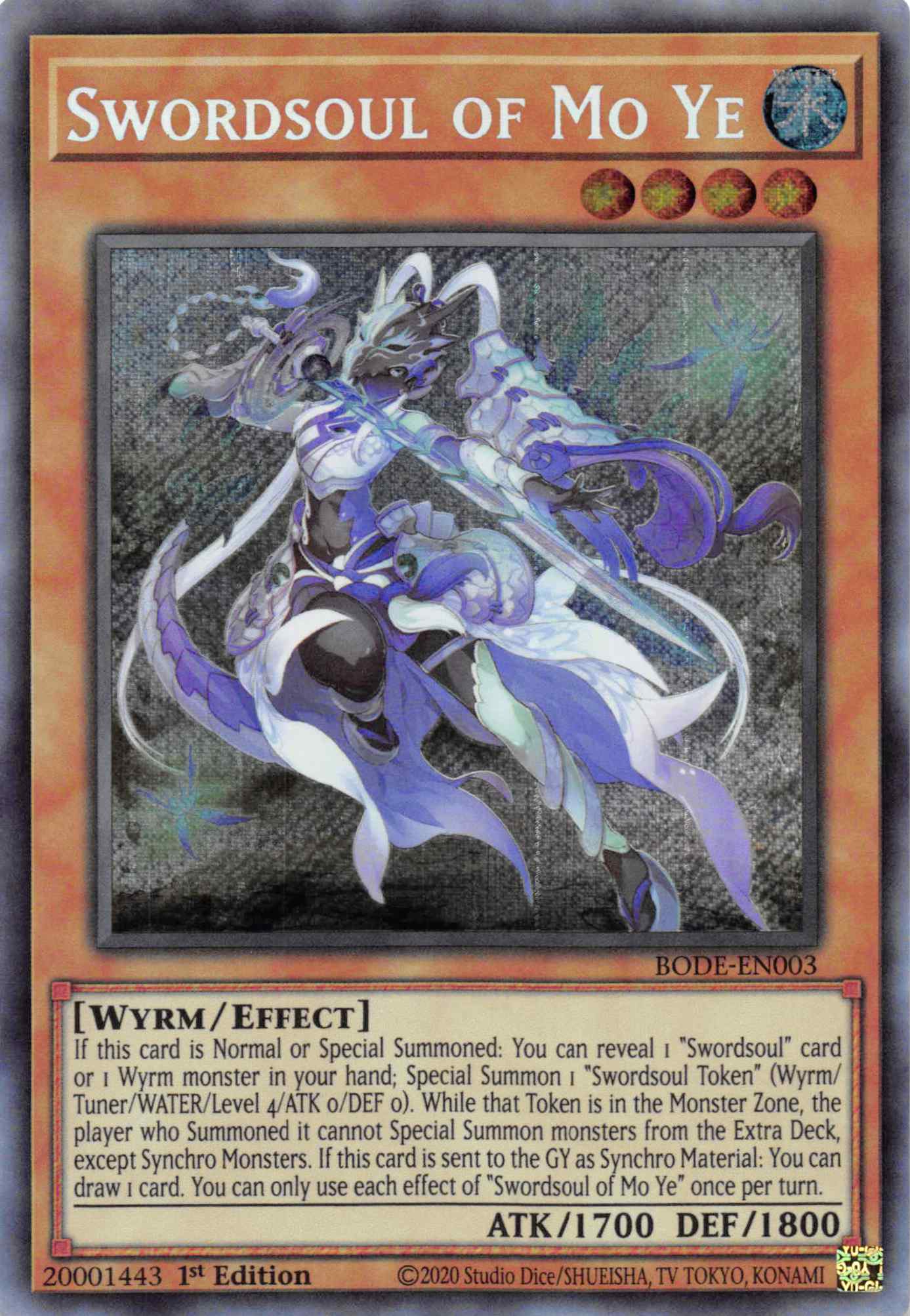 Swordsoul of Mo Ye [BODE-EN003] Secret Rare | Exor Games Summserside