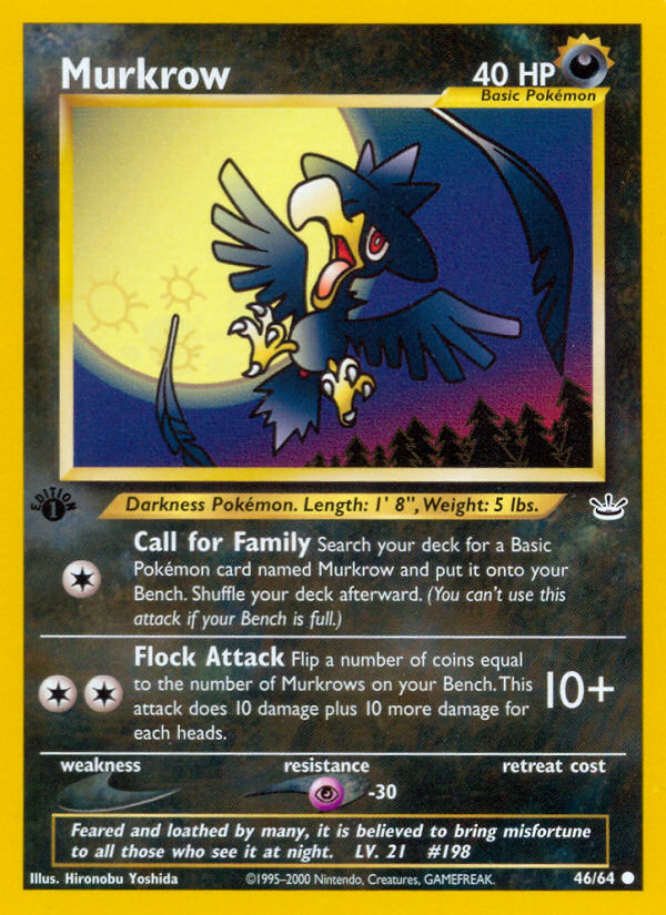 Murkrow (46/64) [Neo Revelation 1st Edition] | Exor Games Summserside