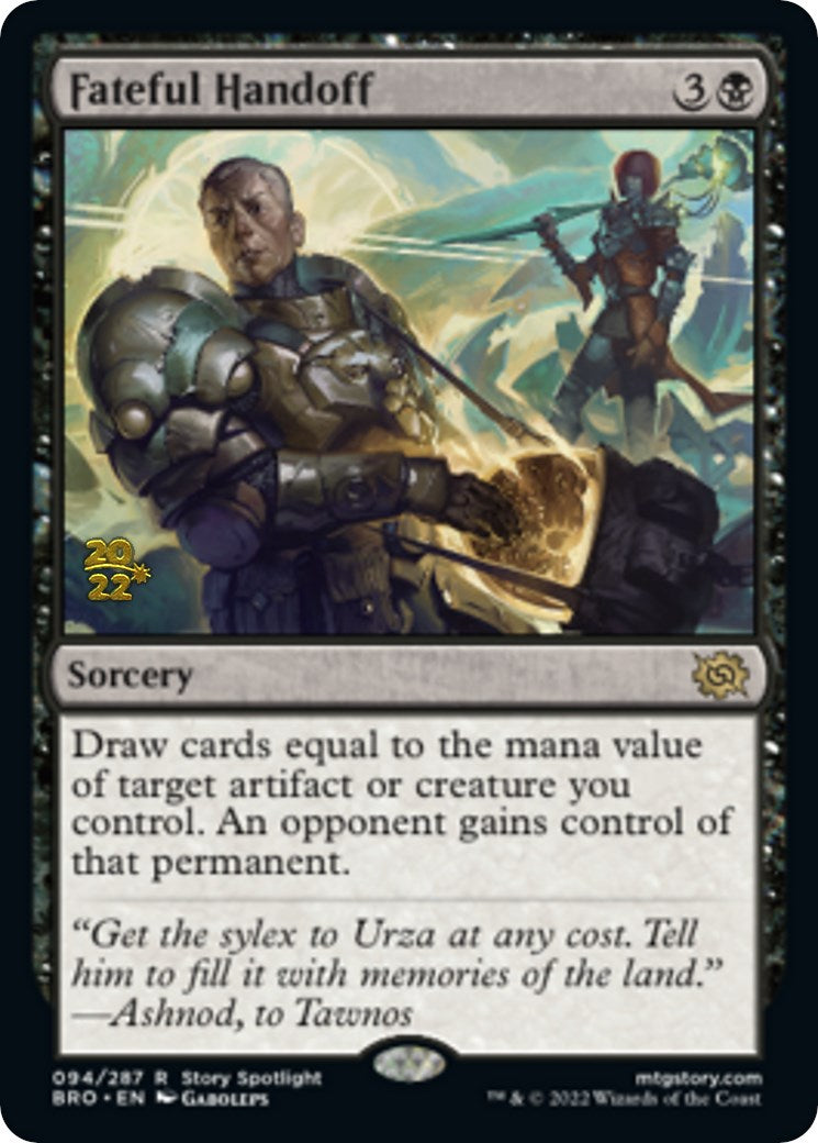 Fateful Handoff [The Brothers' War: Prerelease Promos] | Exor Games Summserside