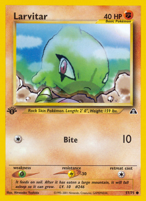 Larvitar (57/75) [Neo Discovery 1st Edition] | Exor Games Summserside