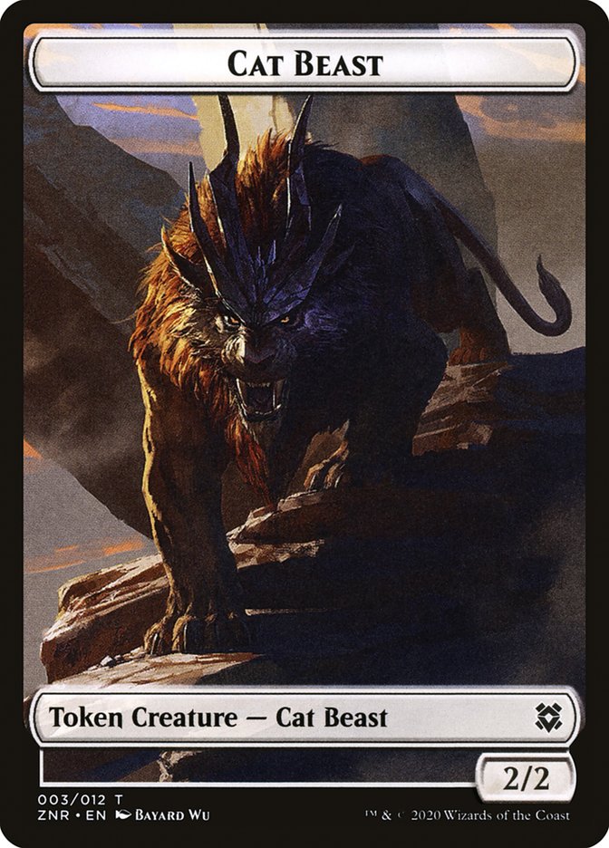 Cat Beast Token [Zendikar Rising] | Exor Games Summserside