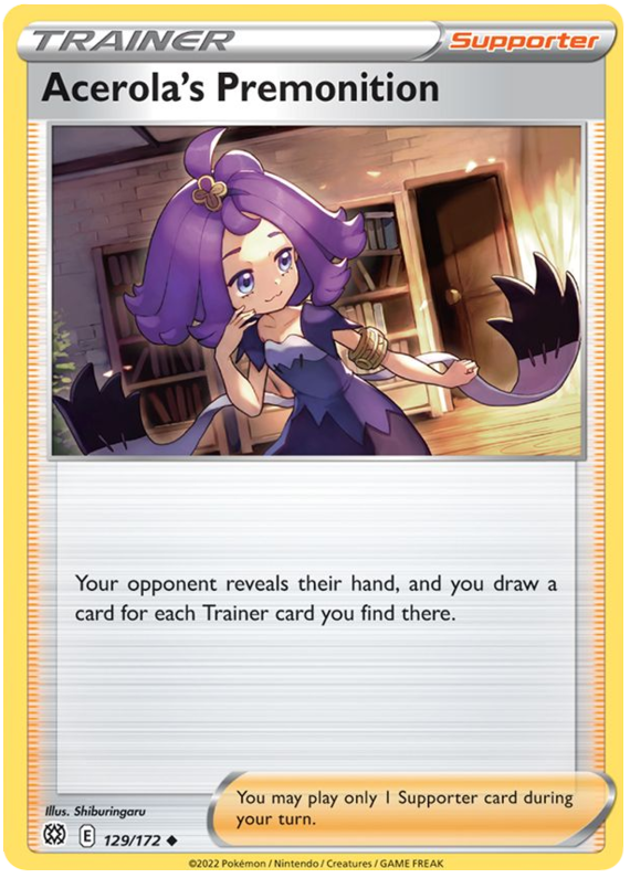 Acerola's Premonition (129/172) [Sword & Shield: Brilliant Stars] | Exor Games Summserside