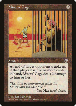 Misers' Cage [Mirage] | Exor Games Summserside