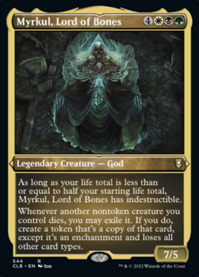 Myrkul, Lord of Bones (Foil Etched) [Commander Legends: Battle for Baldur's Gate] | Exor Games Summserside