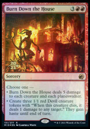 Burn Down the House [Innistrad: Midnight Hunt Prerelease Promos] | Exor Games Summserside