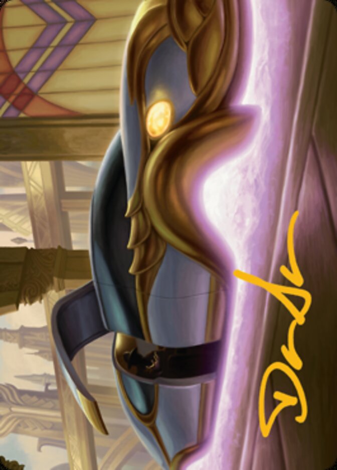Mysterious Limousine Art Card (Gold-Stamped Signature) [Streets of New Capenna Art Series] | Exor Games Summserside