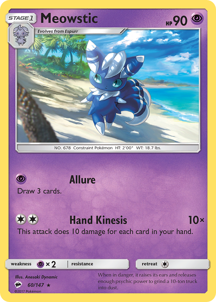 Meowstic (60/147) [Sun & Moon: Burning Shadows] | Exor Games Summserside