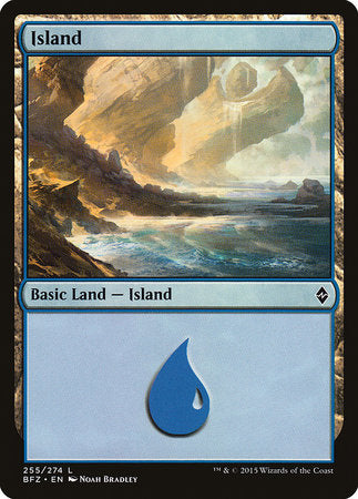 Island (255) [Battle for Zendikar] | Exor Games Summserside