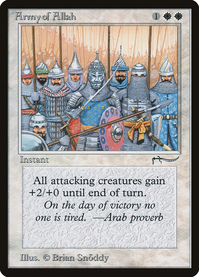 Army of Allah (Dark Mana Cost) [Arabian Nights] | Exor Games Summserside